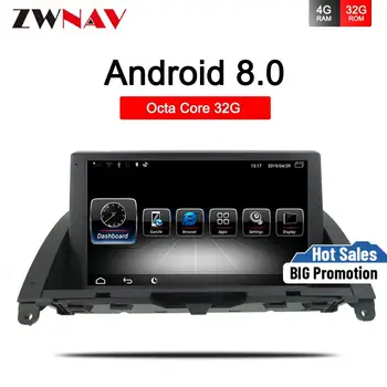 1 Din Android 8.0 Auto DVD Prehrávač Pre BENZ C klasse w204 C200 2007-2014 Auto Multimediálny Prehrávač GPS Navi Rádio stereo hlava jednotky