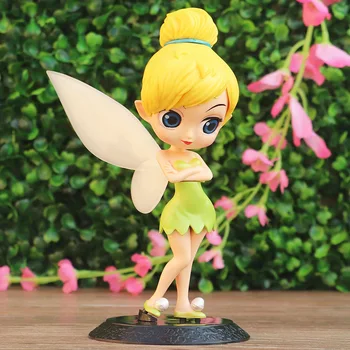 10 cm Disney Princezná Tinker Bell Akcie Obrázok Q Verzia Mini Pvc Model Hračky, Bábiky Darček