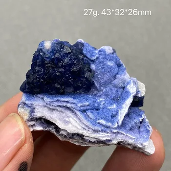 100% Prírodné Vnútorné Mongolsko modrá fluorite Minerálne vzor klastra Kamene a kryštály Liečivý kryštál doprava Zadarmo