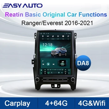 12.1 palce Vedúca na Ford Ranger/Everest RHD LHD 2016-2021 Android Stereo Tesla Štýl Obrazovke Navigácie s Carplay 4G Wifi