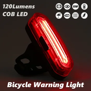 120 Lúmenov Bicykel Zadné Svetlo s USB Nabíjateľné Cyklistické LED zadné Svetlo Nepremokavé BICYKEL Cestný Bicykel zadné Svetlo Cyklistické Doplnky