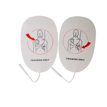 1Pair Nové Dospelých AED Vzdelávanie Defibrilácie Elektródy Vedenie Patch Pre Dospelých AED Traing Samolepiace Prvej Pomoci