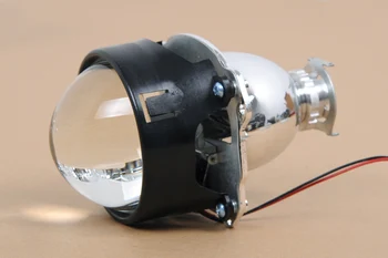 1pc Univerzálny 2,5 palca Bi xenon HID mini Projektor Objektív Strieborný Plášť H1 Xenon LED Žiarovka H4 H7 Motocykel, Auto Svetlometov