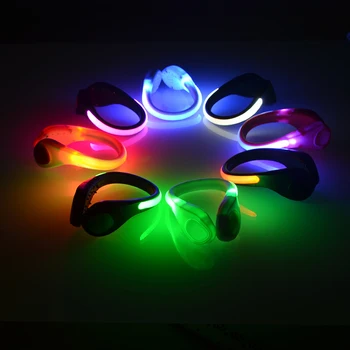 1pcs Svietiace LED Beží Lampa Obuvi Klip Výstražné Svetlo Vysoký Jas Bezpečnostné Svetlo Na Vonkajšie Beh A Cyklistika V Noci