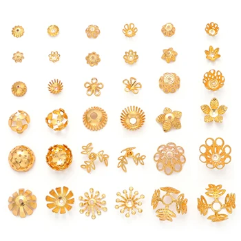 2-10PCS Medi Kvety Perličiek Spp DIY Časti Šperky, Doplnky, Zistenia a Komponenty Pre Šperky Robiť Kúzla Náhrdelník Náramky