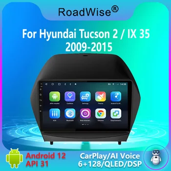 2 din Android 12 autorádia Multimediálne Carplay Na Hyundai Tucson 2 LM Ix35 2009 2010 2011 2012 2013 2014 2015 4 G Wifi, GPS, DVD BT