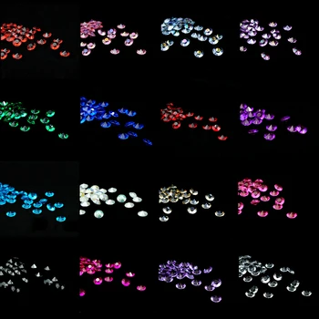 200 ks / veľa 17 Farby Skladom 10 mm 4Carat Akryl Číre Kryštály Diamond Tabuľka Scatter Konfety Svadobné Party Dekorácie