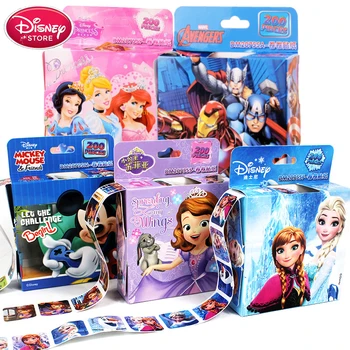 200PCS Disney Nálepka Princess Mrazené Anna elza súbory na Sofie Mickey Mouse Belle Snow White Tetovanie na Nechty, Nálepky Deti, Baby, Deti Darček