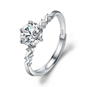 2021 timelss Krištáľové Šperky Kúzlo Snubné Prstene pre Ženy Kameň Zásnubný Prsteň