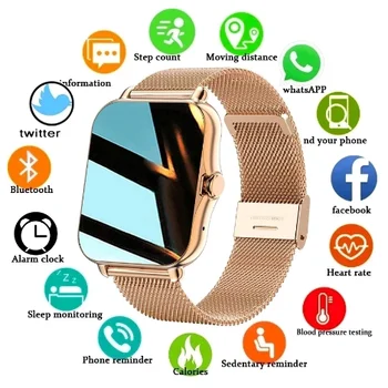 2022 Nové Inteligentné Hodinky Muži Ženy Darček Šport Fitness Zdravie Srdcového Tepu Bluetooth Digitálne Smartwatch Náramkové Hodinky