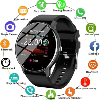 2022 Nové Inteligentné Hodinky Muži Ženy Plné Dotykovej Obrazovky a Šport Fitness Hodinky, Vodotesný IP67 Bluetooth Smartwatch Mužov Pre Xiao Huawei