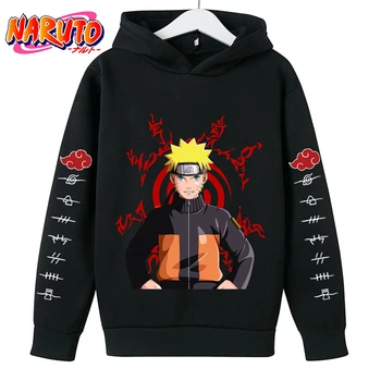 2022 Nové Naruto detské Oblečenie Bavlnené Detské Chlapčenské Mikiny Jeseň Deti Oblečenie Kakashi Japonské Anime Chlapci Sasuke Kostým