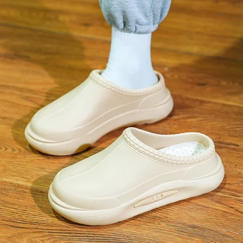 2022 Nové Pohodlné Muži Pracovné Sandále Lete Safty Topánky Non-Slip Vodotesný Pre Kuchyňa / Nemocnice Záhrada Dreváky Bežné Papuče