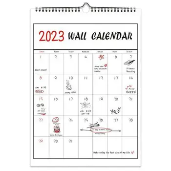 2023 Roztomilý Jednoduchý Nástenný Kalendár Týždenný Mesačný Plánovač Agenda Organizer Home Office Zavesenie Na Stenu Kalendár Denný Plán Planner