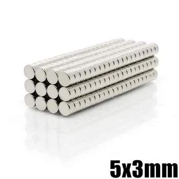 20~5000pcs 5x3 mm N35 Malé Okrúhle Silný Magnet 5 mm x 3 mm Plechu Neodýmu Magnet 5x3mm Trvalé NdFeB Magnety Silné 5*3 mm