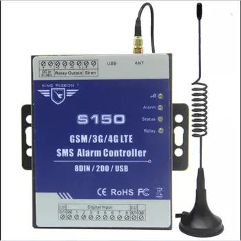 2G 3G, 4G priemyselnej automatizácie bezpečnosť GSM alarm radič Modul s 8DIN 2DO SMS diaľkové ovládanie spínača