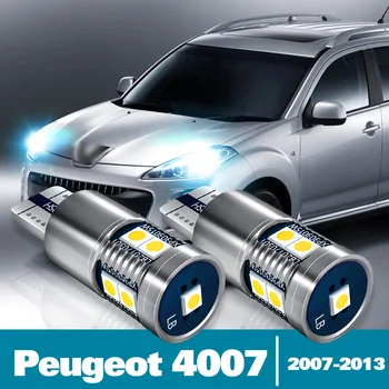 2ks LED Parkovacie Svetlo Na Peugeot 4007 Príslušenstvo 2007 2008 2009 2010 2011 2012 2013 Vzdialenosť na Čítanie