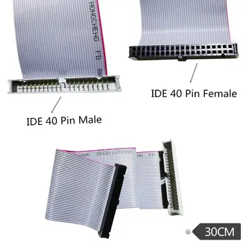 30 cm Flexibilné Plochý Kábel Pevného Disku údaj 40Pin PC Mužov a Žien IDE Pevného Disku Zásuvka Predlžovací Kábel