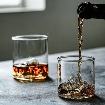 300 ML Whisky Sklo Koktejlové poháre na Víno, Tvorivé Ľadovec Víno, Vodka Cup Japonskej Whisky Bar Pivo Sklo Transparentné Pohár Brandy