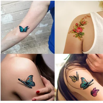 3d tetovanie, dočasné tetovanie nálepky falošné tetovanie body art nepremokavé bezpečné 40 list
