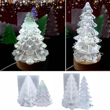 3D Vianočný Stromček, Sviečky Plesní, Silikónové Formy na Sviečku, Takže Vianoce Ručne vyrábané Sviečky Tvorby Plesní DIY Živice Umelecké Remeslo Živice Plesní