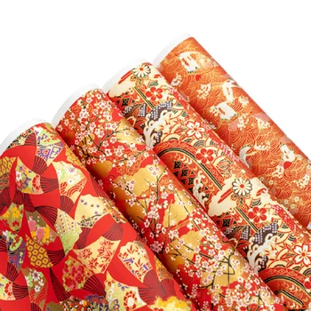 3ks Japonský Diy Baliaci Papier, Štýl Baliaci Papier Ručne Sakura Ventilátor Kapor Tlač Papiera Domov Stôl Dekoratívne Knižné