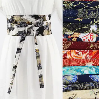 40Colors Japonské Kimono Žeriav Vytlačené Opasok Tradičné Hanfu Retro Šaty Pás Yukata Župan Pletenca Dávnych Príslušenstvo