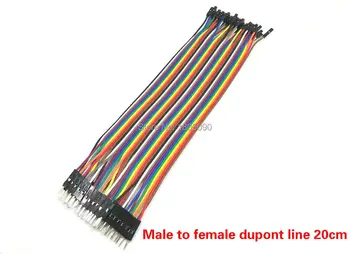 40pcs dupont kábel jumper drôt dupont line Samec Samec/Samec samica/samica a žien dupont riadok 20 cm 1P 40P doprava zadarmo