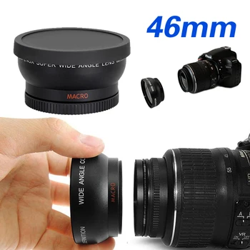 46 mm X 0.45 Super Makro Široký Uhol Fisheye makrofotografie Objektív pre Canon NIKON PENTAX Sony DSLR DIGITÁLNA zrkadlovka 46 MM závit objektívu