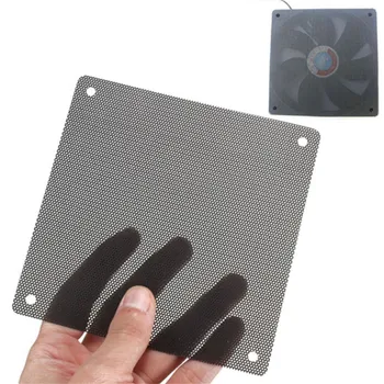 5 ks / veľa 120mm Cuttable Čierne PVC PC Ventilátor Prachu, Filter Prachotesný puzdre Počítač Oka