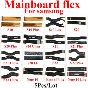 5 ks/Veľa základná Doska Flex Kábel Pre Samsung Galaxy S22 S21 S20 Plus Ultra S10 Lite Doske Konektor Opravy Dielov