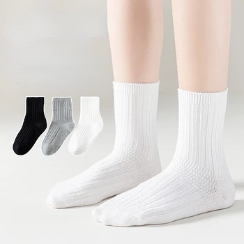 5 Párov/Veľa 1-12 Rokov detské Ponožky Kvalitné Pevné Bavlnené Ponožky pre Študentov, Deti, Chlapci Dievčatá Ponožky 3 Dĺžky k Dispozícii