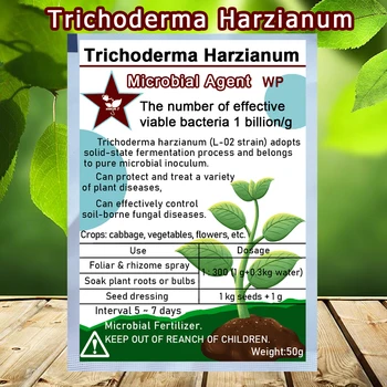 50g Trichoderma Harzianum Pôdne Mikroskopické Huby Všestranný Biofertilizer Mikrobiálne Hnojivo Chráni Rastliny do Záhrady
