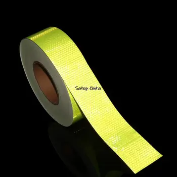 5cmx10m/Roll Chrípka Zelená Bezpečnosti Známky Reflexné Nálepky Auto Styling Samolepiace Výstražné Pásky, Príslušenstvo Reflektora Film