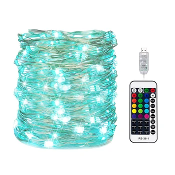 5M 10M Led Rozprávkových Svetiel Farby Víla String Svetlá 5V USB Vianočné Osvetlenie String Strany Svetlá Narodeniny Dekorácie