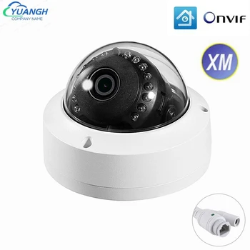 5MP CCTV Dome Sieťová Kamera 180 Stupňov 1.7 mm Fisheye Objektív Vnútorné Zabezpečenia Domov IP Kamera má Nočné Videnie