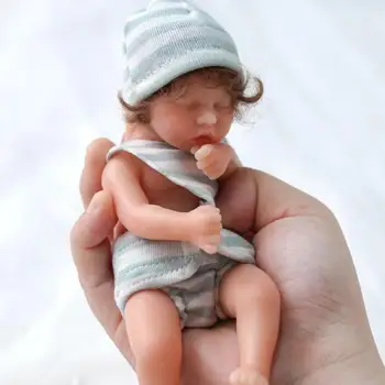 6 Palcov 15 cm Bebes Reborn Bábiky Silikónové celého Tela Mini Reborn Bábiky Deti Anti-Stres Surprice Twin Spanie A Reborn Lifelik
