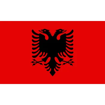 90x150 CM Albánska zástava Dekorácie