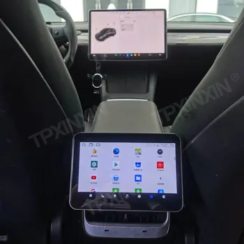Android Pre Tesla Model 3/X/Y/S Auto Monitor na opierku hlavy Zadné Sedadlo IPS Dotykový Displej Automobilov, Bluetooth a AirPlay Multimedi