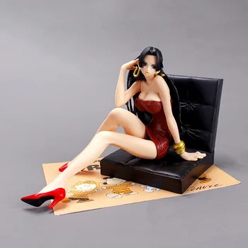 Anime Jeden Kus Obrázok Boa Hancock Nami Sexy Dievča Sedí Ver. PVC Akcie Obrázok Zber Model Dospelých, Deti Hračky s Pohovkou