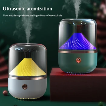Aromaterapia Esenciálny Olej Difúzor Ultrazvukové USB Zvlhčovač Vzduchu Pre Miestnosti Vôňa S LED Lampou 120ML Mini Hmly Maker Fogger