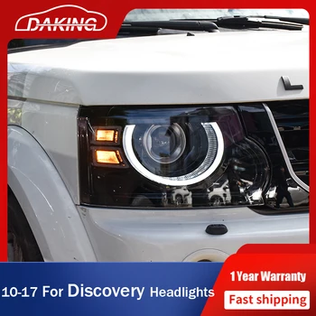 Auto Svetlomety Na Land Rover Discovery 3 4 2010-2017 Predné Svetlo LED DRL Zase Signál Bi-xenon Šošovky, Projektor Hlava svietidla Montáž