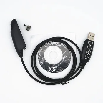 Baofeng UV-9R Plus Originál Programovanie USB Dátový Kábel S CD Softvér Pre Walkie Talkie UV9R A58 UV9R Plus BF-9700 Ham Rádio