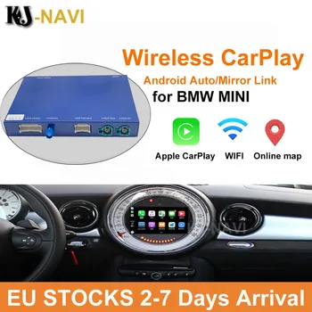 Bezdrôtové Apple CarPlay Android Auto Dekodér Pre BMW Mini Cooper F54 F55 F56 F60 2014-2018 NBT Systém Obrazovke Podporu Zadná Kamera