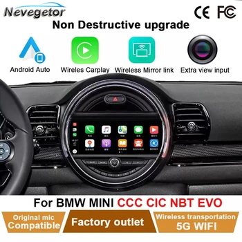 Bezdrôtové Apple CarPlay Android Auto Dekodér Pre BMW Mini Cooper F54 F55 F56 F60 2014-2018 NBT Systém Obrazovke Podporu Zadná Kamera