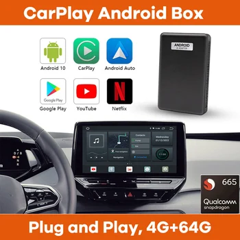 Bezdrôtové Apple Carplay Android Auto Netflix Spotify Youtube GPS Navigácie Upgrade Box Pre Kia VW Ford Benz Audi Toyota, Honda
