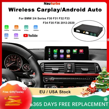 Bezdrôtové CarPlay pre BMW 3 4 Série F30 F31 F32 F33 F34 F35 F36 2012-2020, s operačným systémom Android Zrkadlo Odkaz AirPlay Auto Play Funkcia