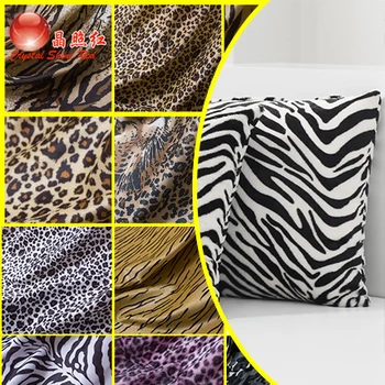 Bežné Krátke Plyšové Potlačené Tkaniny Živočíšneho Leopard Tigrovaný Vzor, Luxusný Látka Hračka Papuče Textílie