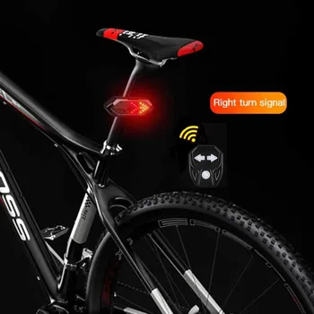 Bicykel zadné svetlo Bezdrôtové Diaľkové Ovládanie Zase Signálne Svetlo LED USB Nabíjateľné MTB Cyklistické Bezpečnostné Varovanie Zadné Svetlo Požičovňa Časť