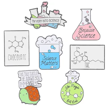 Borovíc Cartoon Chemické Zliatiny Brošňa Tvorivé Cartoon Slimák List Skúmavky Fľaša Odznak Brošne na Oblečenie, Odznaky na Batoh